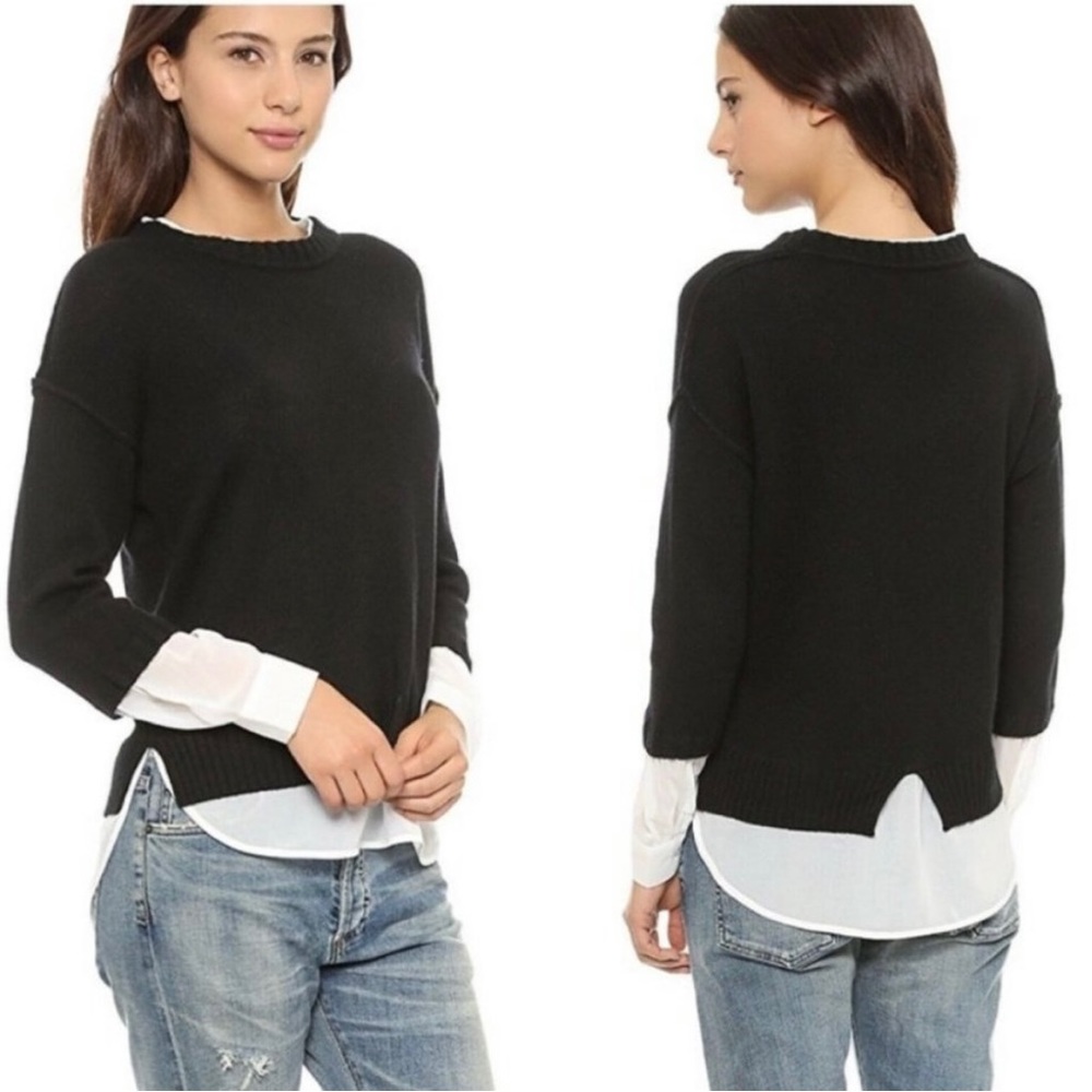 Brochu Walker Black Crew Neck Sweater